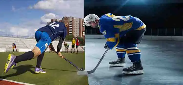 Field Hockey Stick vs Ice Hockey Stick